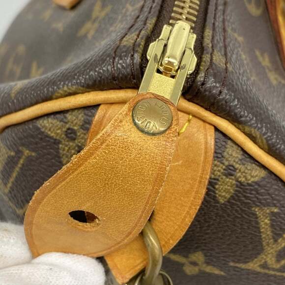 LOUIS VUITTON Brown Monogram Speedy 30 Bag - Picture 7 of 14